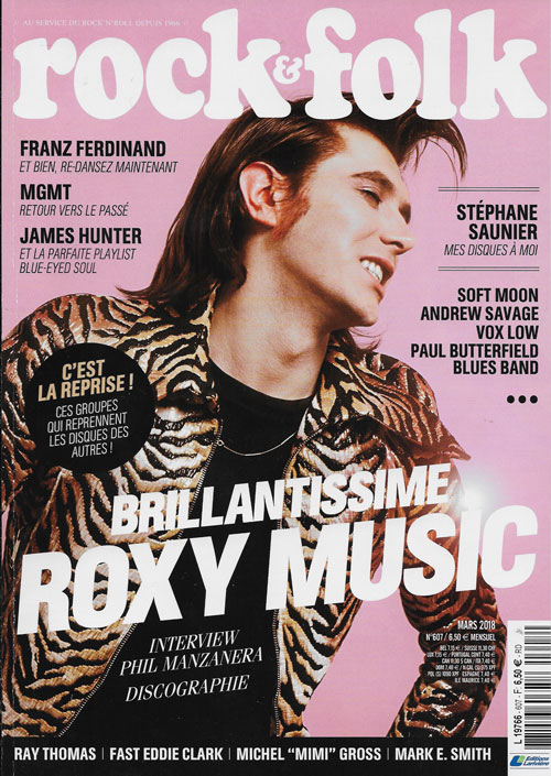 Rock & Folk n� 607 Mars 2018 Roxy Music