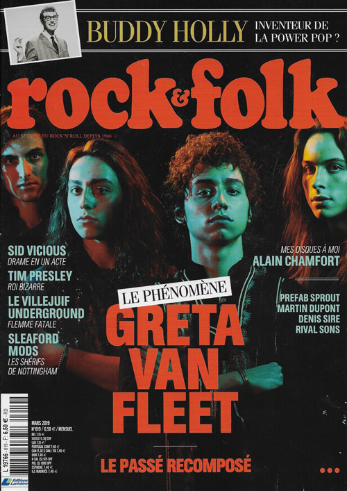 Rock & Folk n�619 - Mars 2019 Greta Van Fleet cover