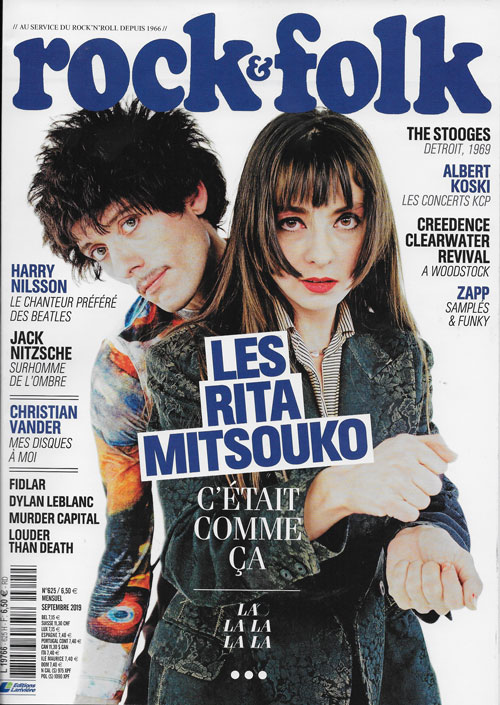 Rock & Folk n� 625 - Septembre 2019 Les Rita Mitsouko cover