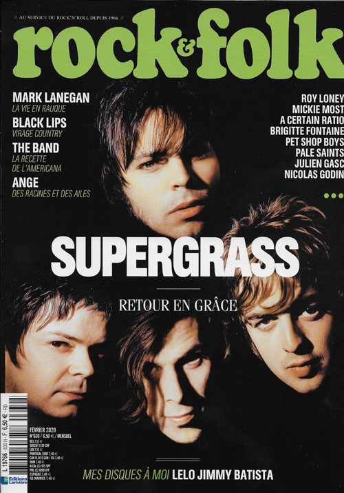 Rock & Folk n� 630 F�vrier 2020 Supegrass cover