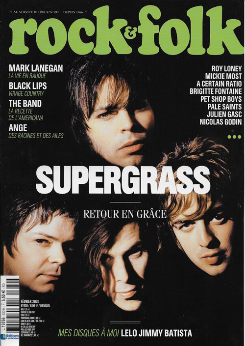 Rock & Folk n� 630 F�vrier 2020 Supergarss cover