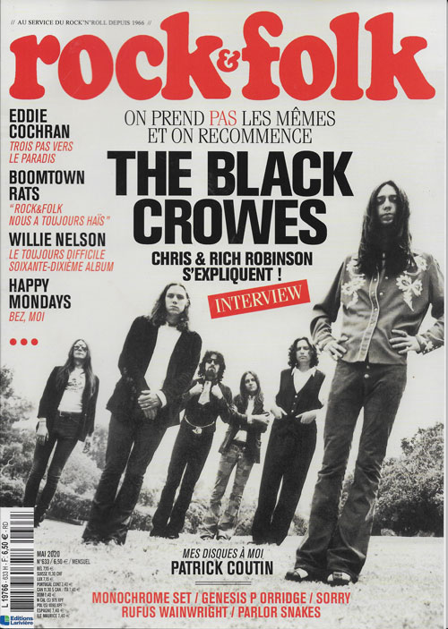 Rock & Folk n� 633 Mai 2020 The Black Crowes cover