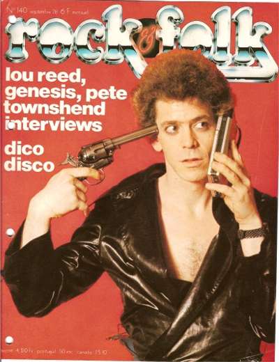 Rock & Folk n� 140 Septembre 1978 Lou Reed cover
