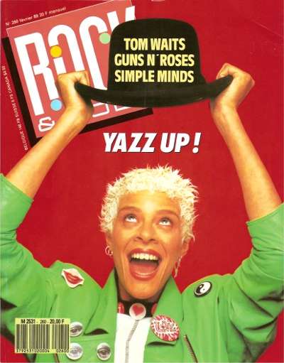 Rock & Folk n�260 F�vrier 1989 Yazz cover