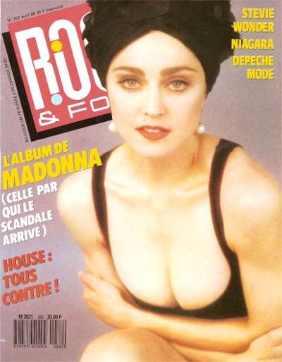 Rock & Folk n�262 Avril 1989 Madonna cover