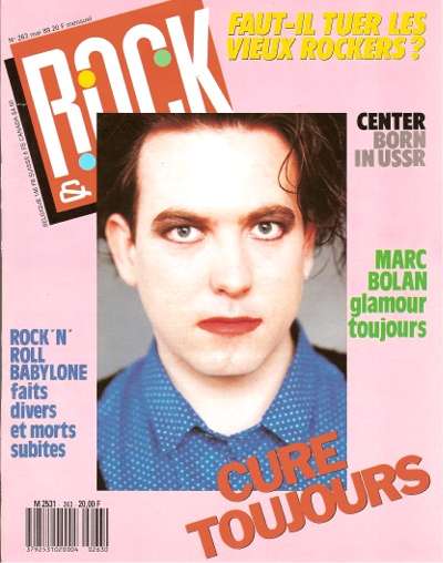 Rock & Folk n� 263 Mai 1989 Robert Smith The Cure cover