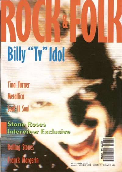 Rock & Folk n�276 - Juillet 1190 Billy Idol cover