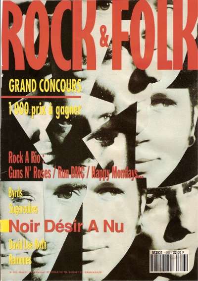 Rock & Folk n� 283 - Mars 1991 Noir D�sir cover