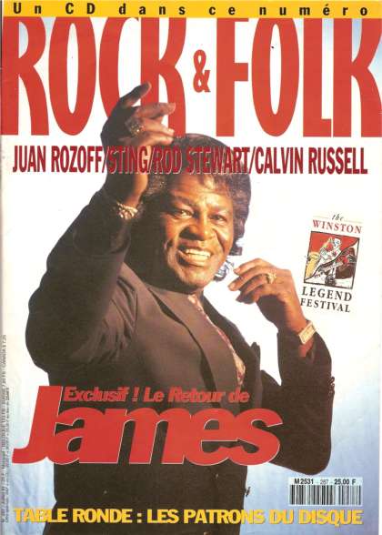 Rock & Folk n� 287 Juillet 1991 James Brown cover
