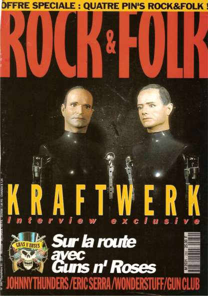 Rock & Folk n� 289 Septembre 1991 Kraftwerk cover
