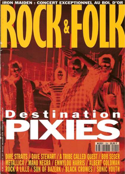 Rock & Folk n� 290 Octobre 1991 The Pixies cover