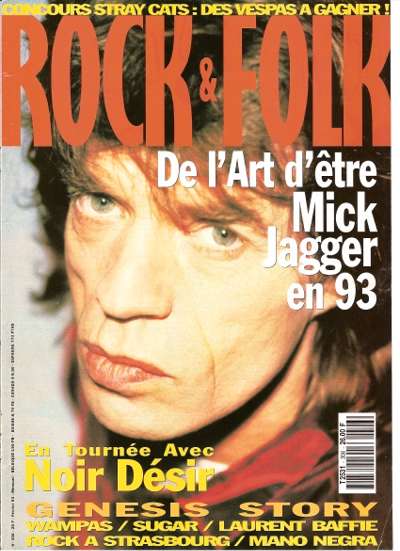 Rock & Folk n� 306 - F�vrier 1993 Mick Jagger cover