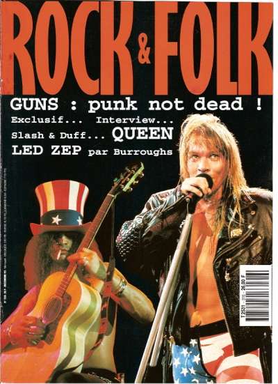Rock & Folk n�316 D�cembre 1996 Guns n'Roses cover