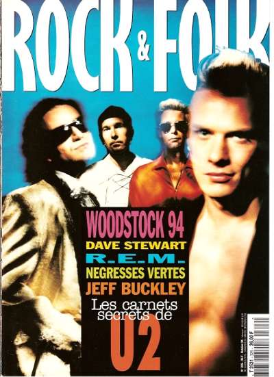 Rock & Folk n� 326 Octobre 1994 U2 cover