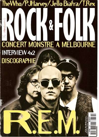 Rock & Folk n� 331 - Mars 1995 REM cover