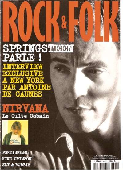 Rock & Folk n� 333 Mai 1995 Bruce Springsteen cover