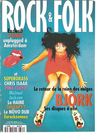 Rock & Folk n� 335 Juillet 1995 Bjork cover