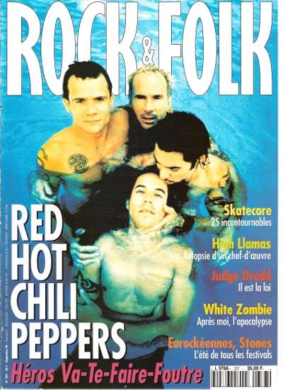 Rock & Folk n� 337 - Septembre 1195 Red Hot Chili Peppers cover