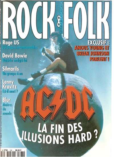 Rock & Folk n� 338 - Octobre 1995 AC DC cover