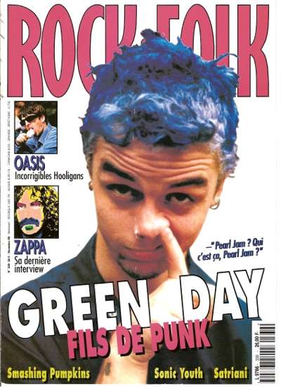 Rock & Folk n� 339 Novembre 1995 Green Day cover