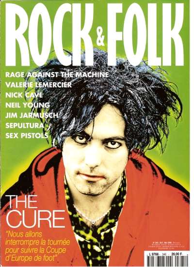 Rock & Folk n� 245 Mai 1996 Robert Smith The Cure cover