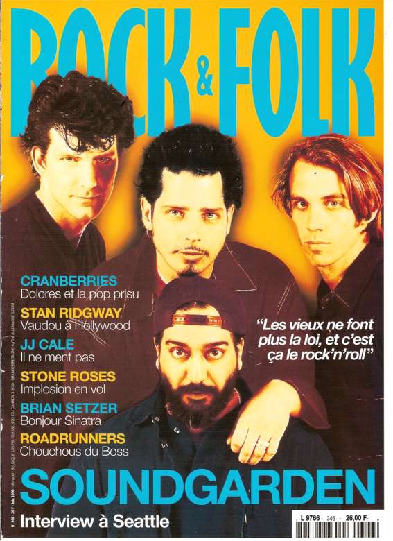 Rock & Folk n� 346 - Juin 1996 Soundgarden cover