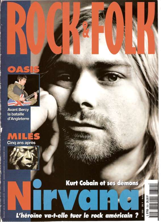 Rock & Folk n� 350 Octobre 1996 Kurt Cobain Nirvana cover