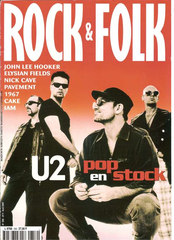 Rock & Folk n� 356 - Avril 1997 U2 cover