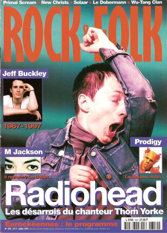 Rock & Folk n� 359 Juillet 1997 Radiohead cover