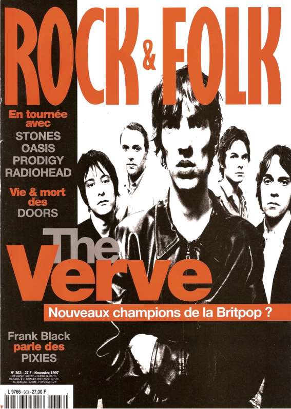 Rock & Folk n� 363 - Novembre 1997 The Verve cover