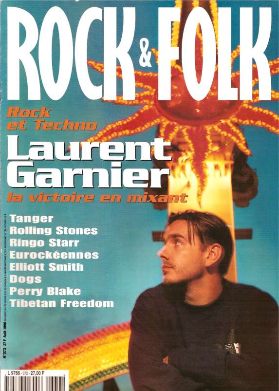 Rock & Folk n� 372 Ao�t 1998 Laurent Garnier cover