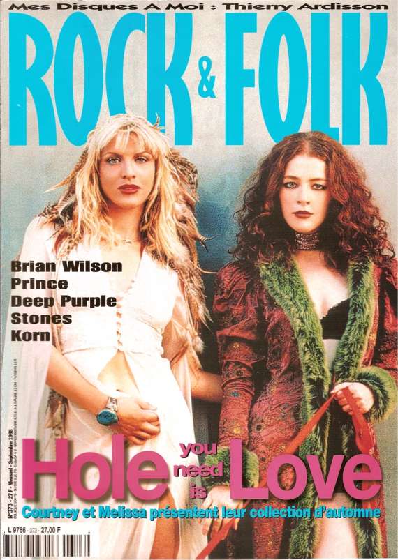Rock & Folk n� 373 Septembre 1998 Courtney Love cover