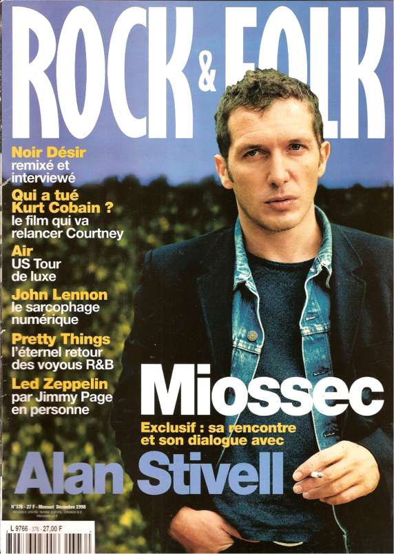 Rock & Folk n� 376 - D�cembre 1998 Miossec cover