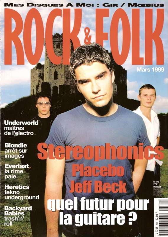 Rock & Folk n� 379 - Mars 1999 The Stereophonics cover