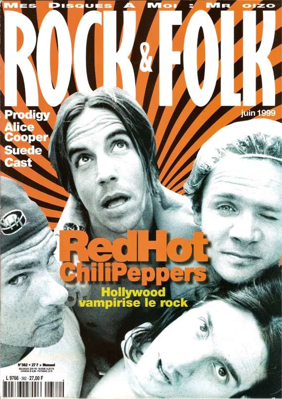 Rock & Folk n� 382 Juin 1999 The Red Hot Chili Peppers cover