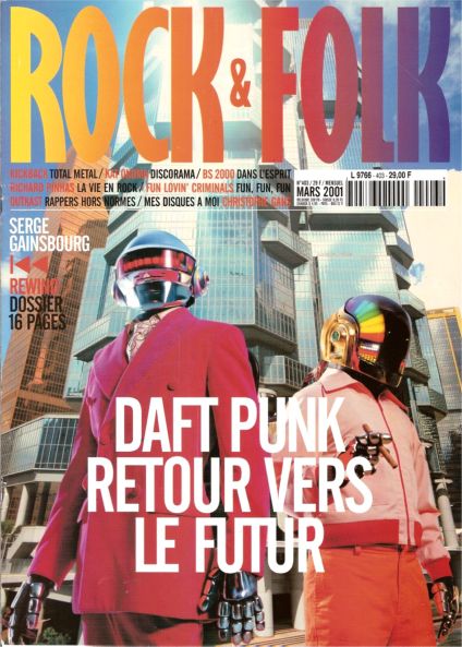 Rock & Folk n� 403 Mars 2001 Daft Punk cover