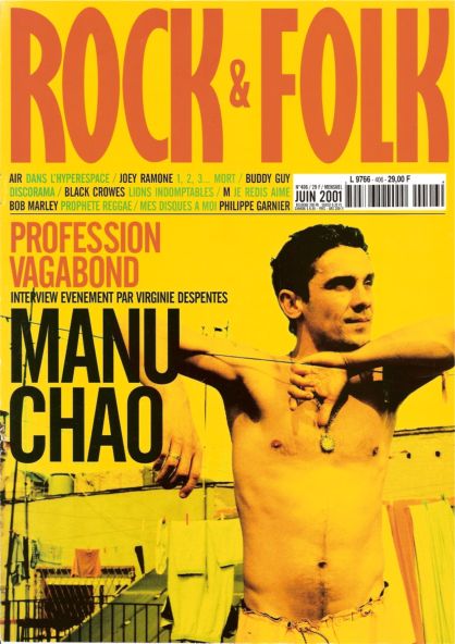 Rock & Folk n� 406 Juin 2001 Manu Chao cover