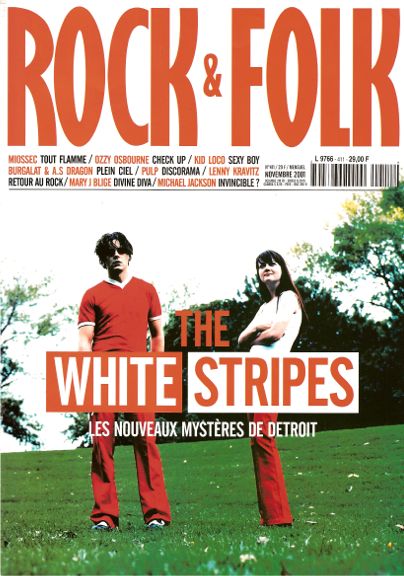 Rock & Folk n� 411 Novembre 2001 The White Stripes cover