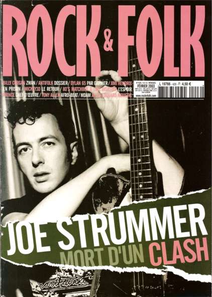 Rock & Folk n� 426 - F�vrier 2003 Joe Strummer The Clash cover