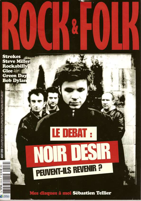 Rock & Folk n� 516 Ao�t 2010 Noir D�sir cover