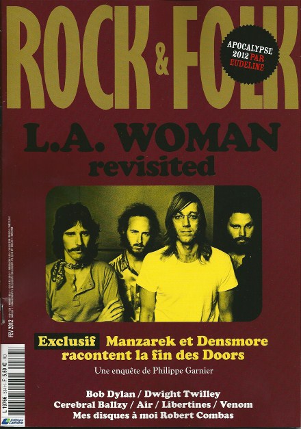 Rock & Folk n� 534 - F�vrier 2012 The Doors cover