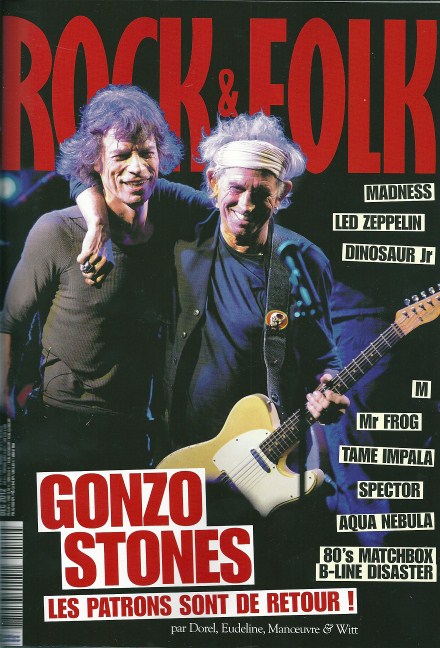 Rock & Folk n� 544 - D�cembre 2012 Mick Jagger et Keith Richards The Rolling Stones cover