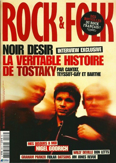 Rock & Folk n� 546 - F�vrier 2013 Noir D�sir cover