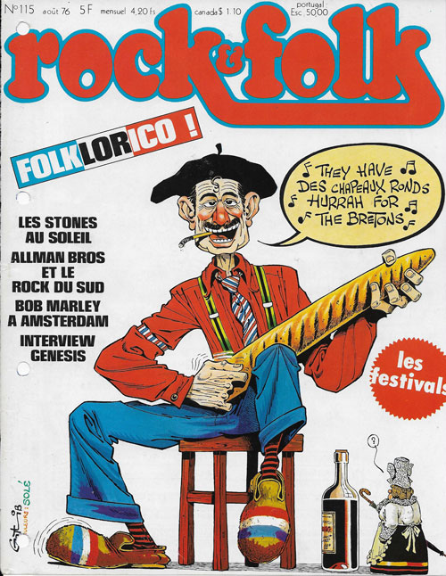 Rock & Folk n�115 Ao�t 1976 cover