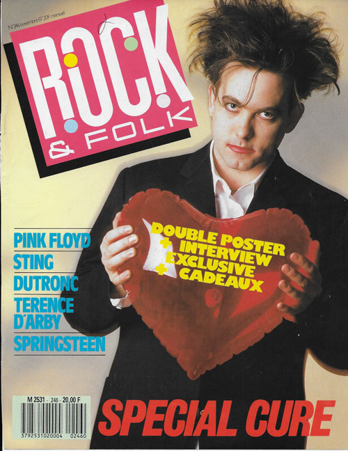 Rock & Folk n� 246 Novembre 1987 Robert Smith The Cure cover