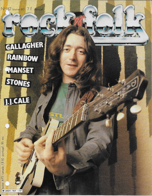 Rock & Folk n� 157 F�vrier 1980 Rory Gallagher cover