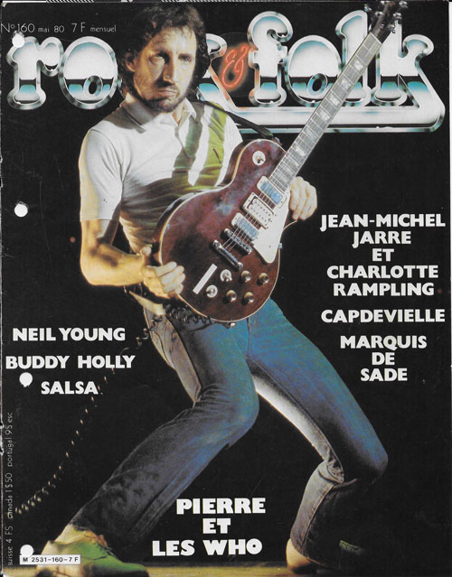 Rock & Folk n� 160 Mai 1980 The Who cover