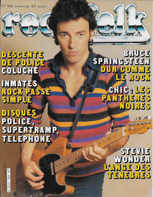 rock & folk n� 166 Novembre 1980 Bruce Springsteen cover