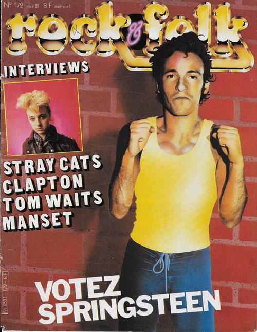 Rock & Folk n� 172 Mai 1981 Bruce Springsteen cover