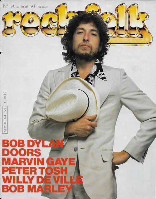 Rock & Folk n� 174 Juillet 1981 Bob Dylan cover